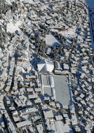 View of the mountain resort