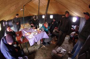 Пункт обогрева населения в Севастополе