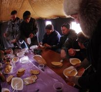 Пункт обогрева населения в Севастополе