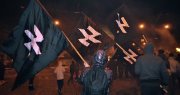 Participants of peaceful procession
