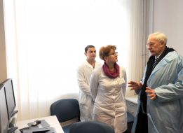 Nikolay Azarov in a clinical cancer center