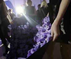 Longest clothes from natural flowers (orchids)