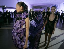 Longest clothes from natural flowers (orchids)