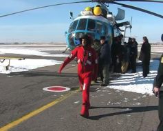 Evacuated member of crew of dry-cargo Ivan Vikulov ship