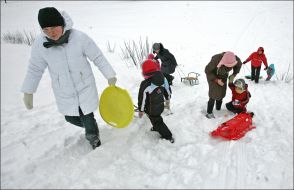 Катание на санках