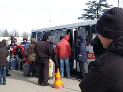 Evacuees freighter crew members' ALACA-1 "