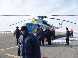 Evacuees freighter crew members' ALACA-1 "