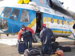 Evacuees freighter crew members' ALACA-1 "