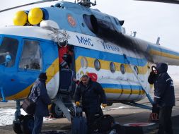 Evacuees freighter crew members' ALACA-1 "