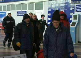 Evacuees freighter crew members' ALACA-1"