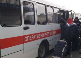 Evacuees freighter crew members' ALACA-1 "