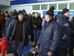 Evacuees freighter crew members' ALACA-1"