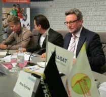Leonid Buryak, Aleksandr Denisov and Eric Franke