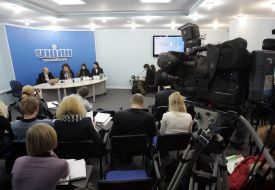 Vladimir Paniotto, Tatyana Bakhteeva, Nataliya Korol and Anna Gopko