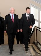 Nikolay  Azarov and Valdis Dombrovskis