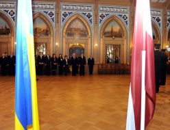 Участники заседания украинско-латвийского делового круглого стола