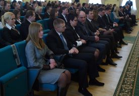 The ceremony of taking the oath by judges