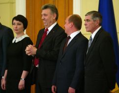 Yelena Lukash, Sergey Kivalov and Peter Pilipchuk