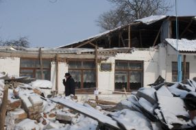 Зруйнована будівля школи