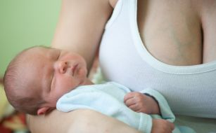 Guinn’s family in maternity hospital
