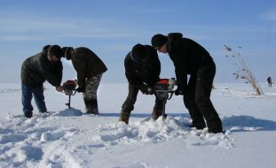 Акция по предупреждению заморных явлений у рыбы