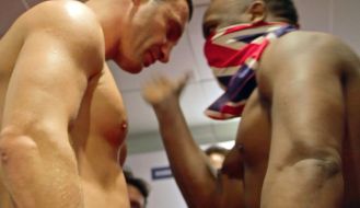 Vitaliy Klichko and Dereck Chisora