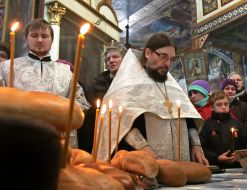 Панахида за загиблими на вулиці від морозу