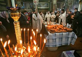 Панахида за загиблими на вулиці від морозу