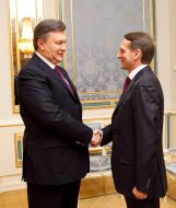 Viktor Yanukovich and Sergey Naryshkin