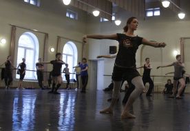 Ballet opening rehearsal