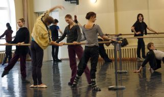 Ballet opening rehearsal