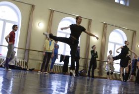 Ballet opening rehearsal