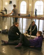 Ballet opening rehearsal