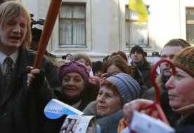 Participants of protest action