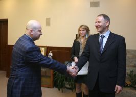 Aleksandr Turchinov and Jacek Protasiewicz