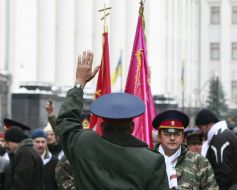 Участники Марша защитников Отечества