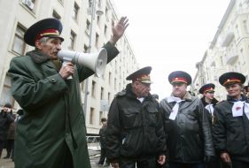 Участники Марша защитников Отечества