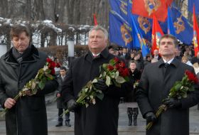 Viktor Korzh, Oleg Kalashnikov and Yuriy Lagno