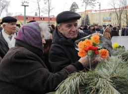 Участники митинга