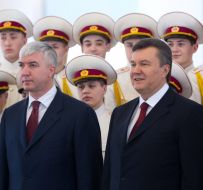 Dmitriy Salamatin and Viktor Yanukovich