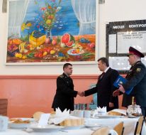 Viktor Yanukovich in the military lyceum named. Ivan Bohun