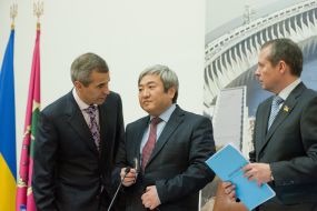 Vladimir Kaltsev, Aleksandr Sin and Roman Taran