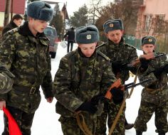 Празднование Дня защитника Отечества в Ужгороде