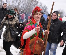Pancake week in Pirogovo