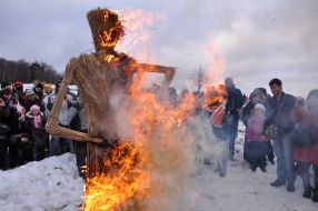 Pancake week in Pirogovo