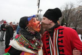 Participants of Shrovetide celebration