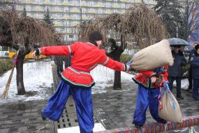 Participants of Shrovetide celebration 
