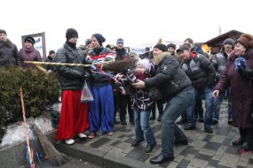 Participants of Shrovetide celebration