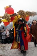 Participantof Shrovetide celebration