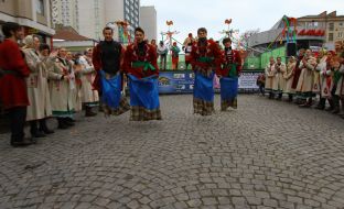 Участники празднования Масленицы